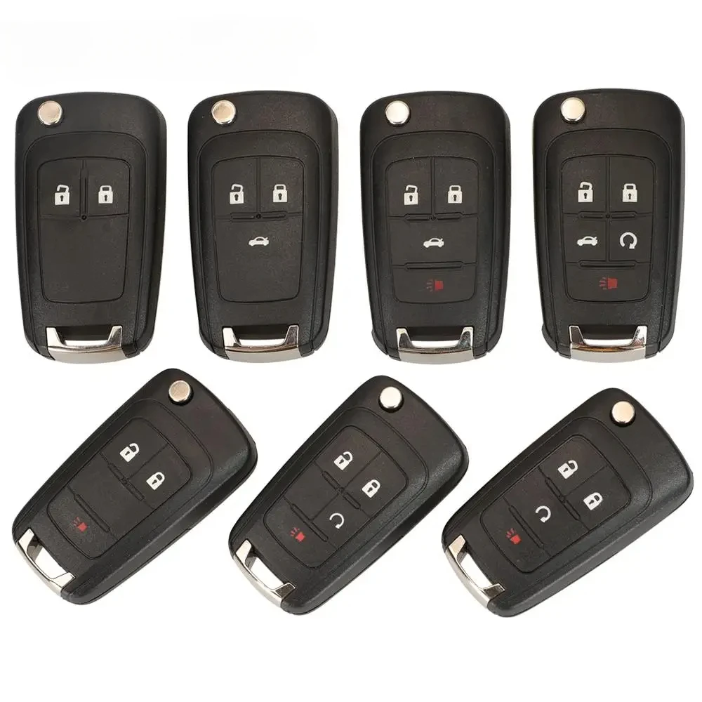 

Jingyuqin Flip remote car key shell for Chevrolet Cruze Cruze Lova Camaro Impala Fit Astra J Corsa E Insignia Zafira C 2 3 4 5BT