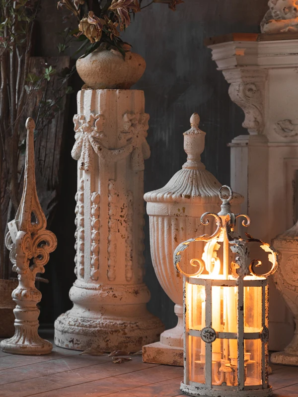 

Декоративная колонна в ретро-римском стиле для свадебного оформления и витрин, состаренная, ручной работы, из дерева, для домашнего декора