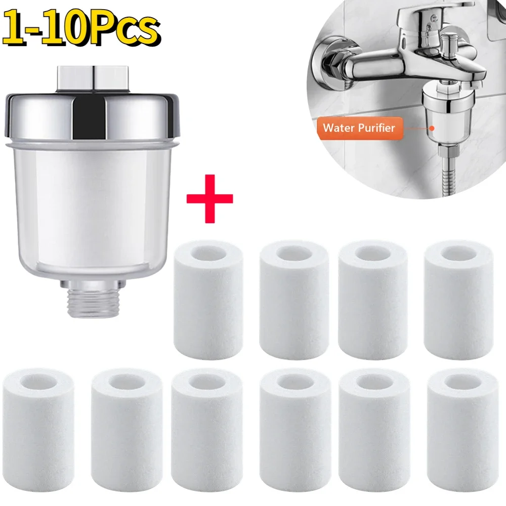 1 Set Water Outlet Purifier Universal Faucet Filter for Kitchen Bathroom Shower Household Filter PP Cotton High Density