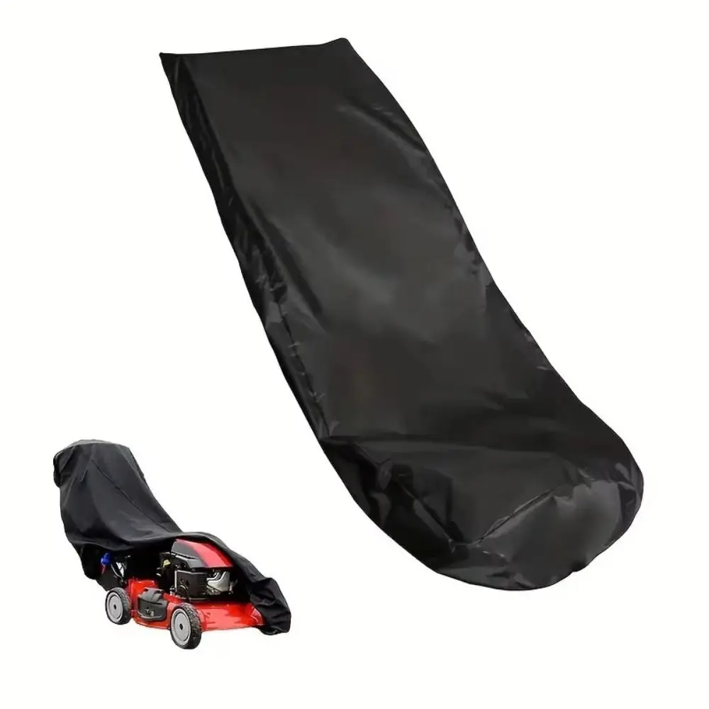 Oxford Cloth Lawn Mower Cover Waterproof Snowproof Push-type Lawn Mower Cover Dustproof UV-Resistant Trimmer Cover Outdoor