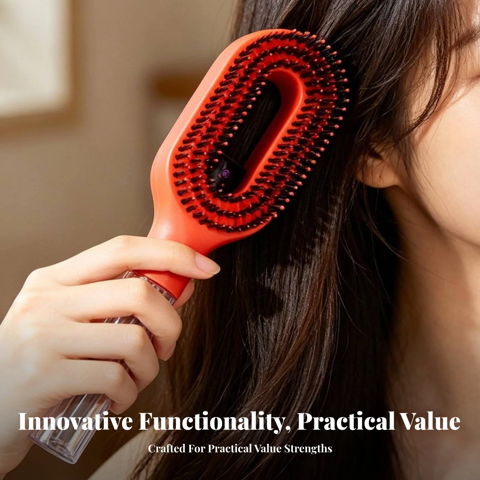 

Misting Hair Brush Misting Detangler Brush Spray Hair Comb Detachable Bottle Comb Retail Box Packaging Dense Bristles Easy Clean