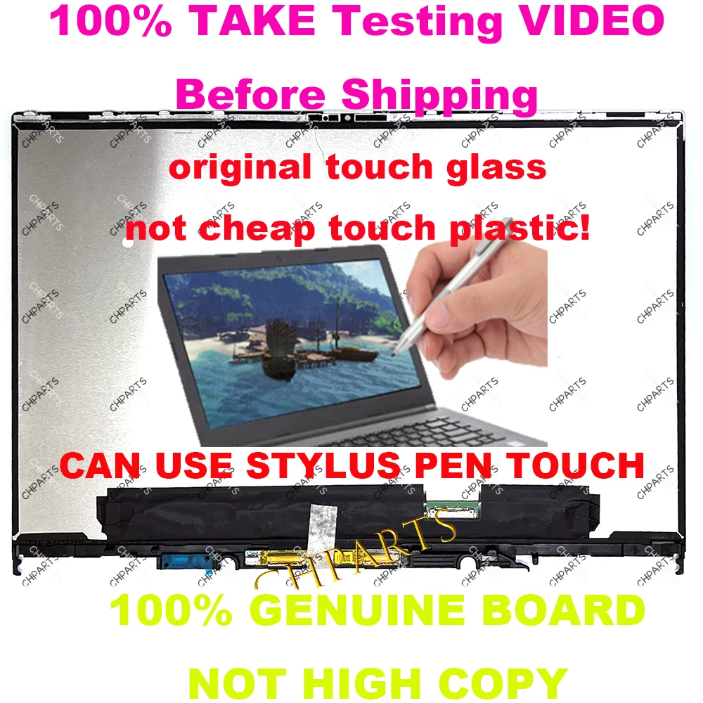 

14" FHD+ For Dell Inspiron 7420 7425 2-IN-1 P161G P161G001 P161G003 LCD Touch Screen Replacement Assembly without Bezel Display