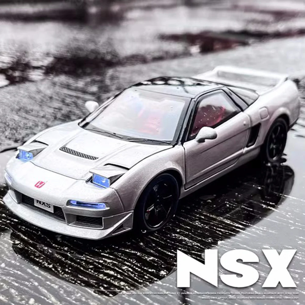 

1:32 Honda NSX автомобили игрушки модели из сплава свет звук резиновые шины миниатюрный суперкар рулевое управление спортивный автомобиль подарки для детей и взрослых