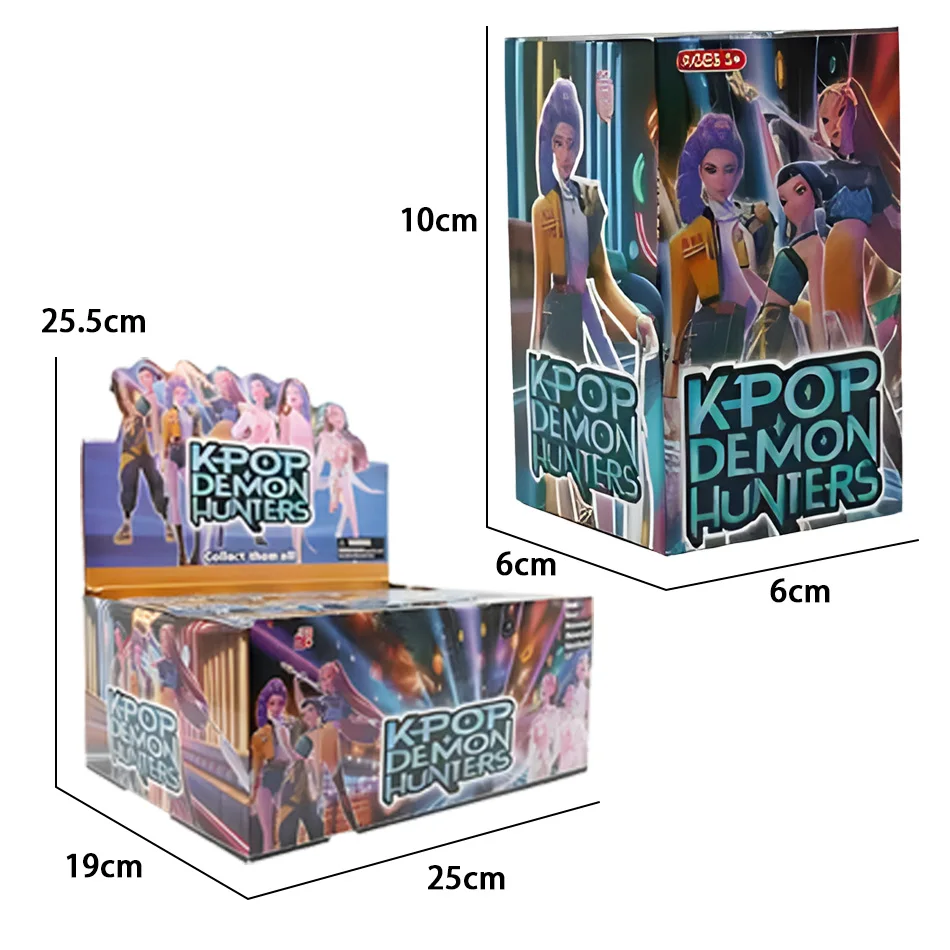 12 Uds. Conjunto de caja ciega Kawaii Hunter Girl Group figuras coleccionables Rumi Mira Zoey Jinu bolsa de peluche juguetes 2-4,5 pulgadas para fiesta