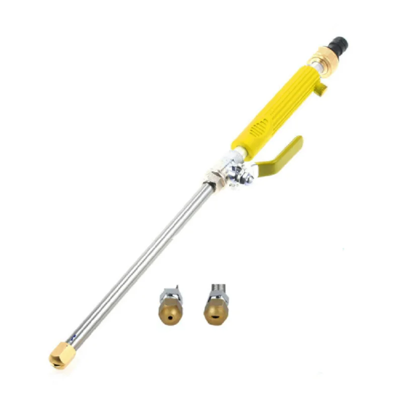 High Pressure Water Gun Jet Garden Washer Hose Wand Nozzle Sprayer Car Washing Tool Stainless Steel Long Pole Cleaning Tool