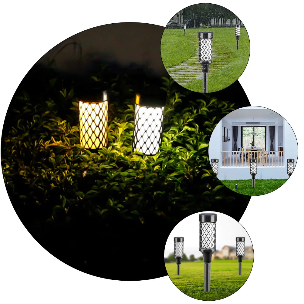 

2Pcs Solar Waterproof Lawn Lights Outdoor Landscape Lamps Garden Pathway Lighting Long Life Energy Saving Solar Light