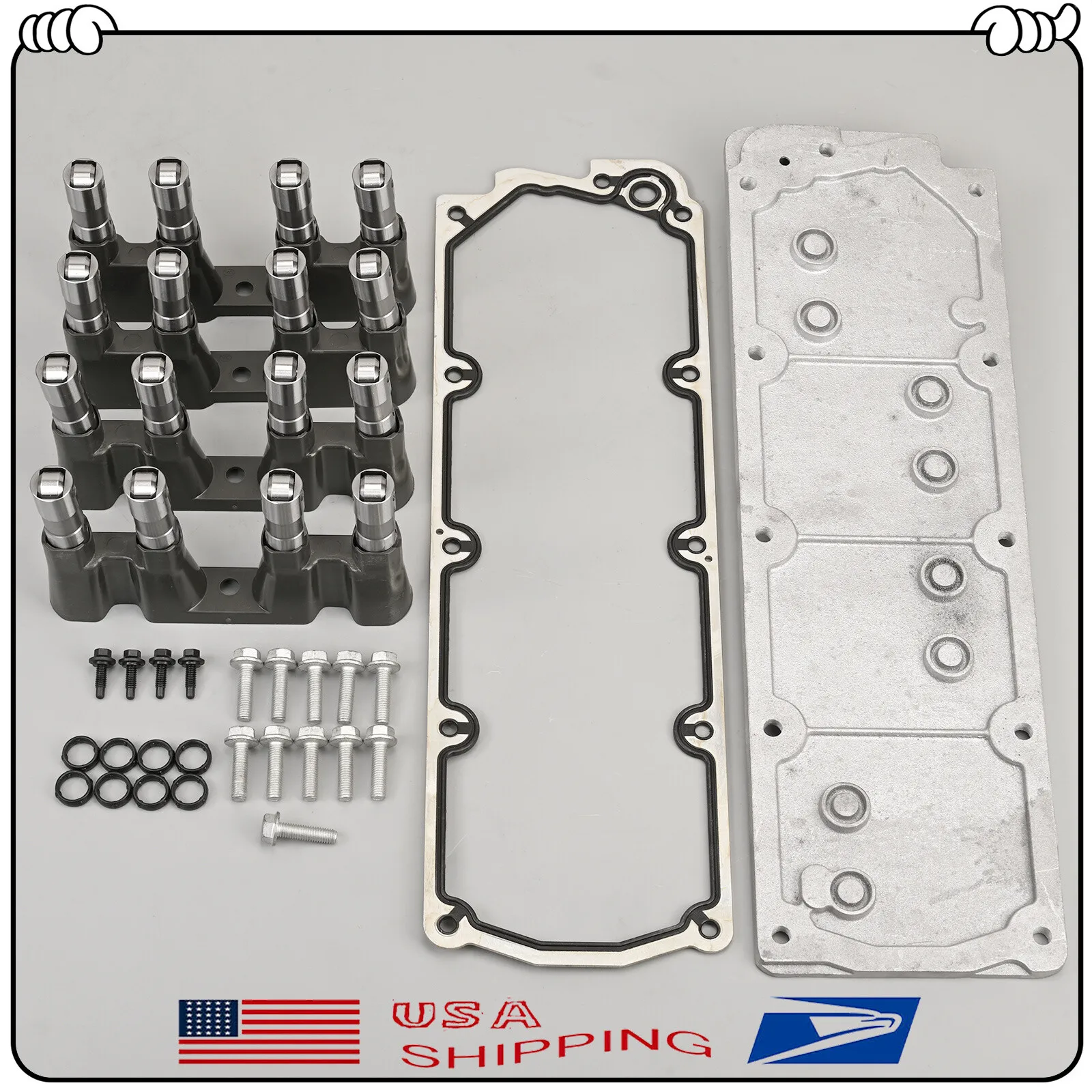 NON-AFM Kit Valley Cover &Lifters DOD 12598832 For 08-20 Chevy GM LS 5.3 6.0 6.2