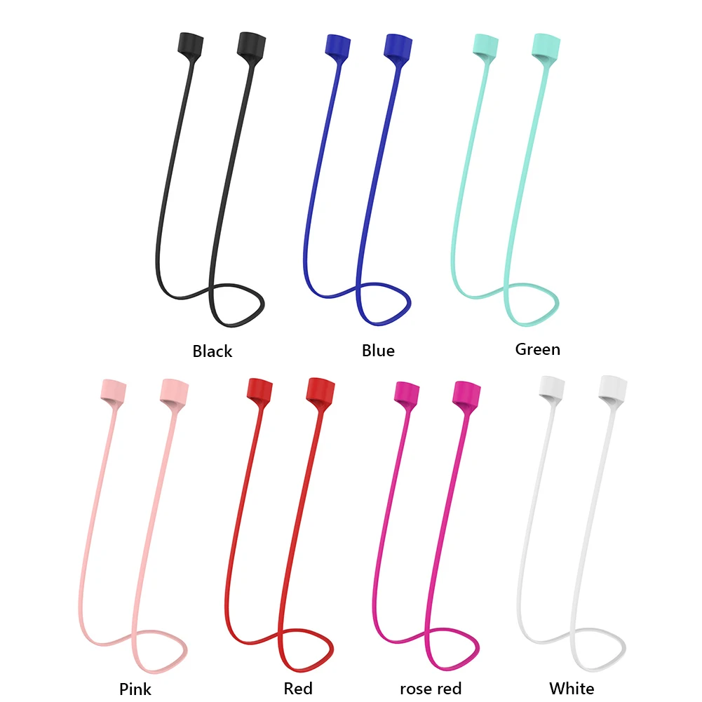 Magnetisches Anti-Verlust-Silikon-Kopfhörer-Seilhalterkabel für AirPods 3 Pro 1/2 kabelloses Bluetooth-Kopfhörer-Umhängeband mit Kordelzug