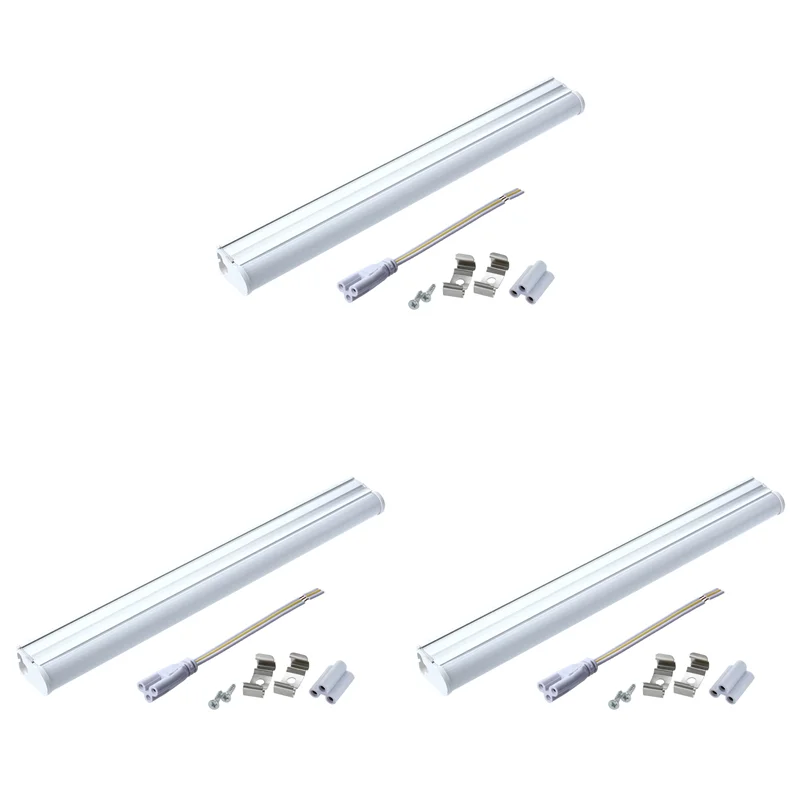 

ABUP-3X T5 4 Вт 30 см SMD 2835 40 Белая светодиодная трубка Лампа переменного тока 90-240 В 320LM