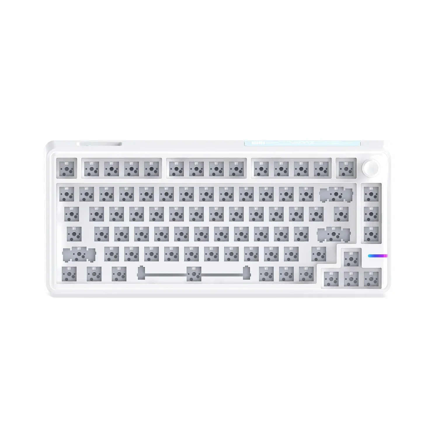 ZUOYA LS02 Kit Keyboard Gamer mekanis, Kit Keyboard nirkabel RGB dengan 3Mode USB/2.4G/Bluetooth, perlengkapan Keyboard bermain game lampu latar