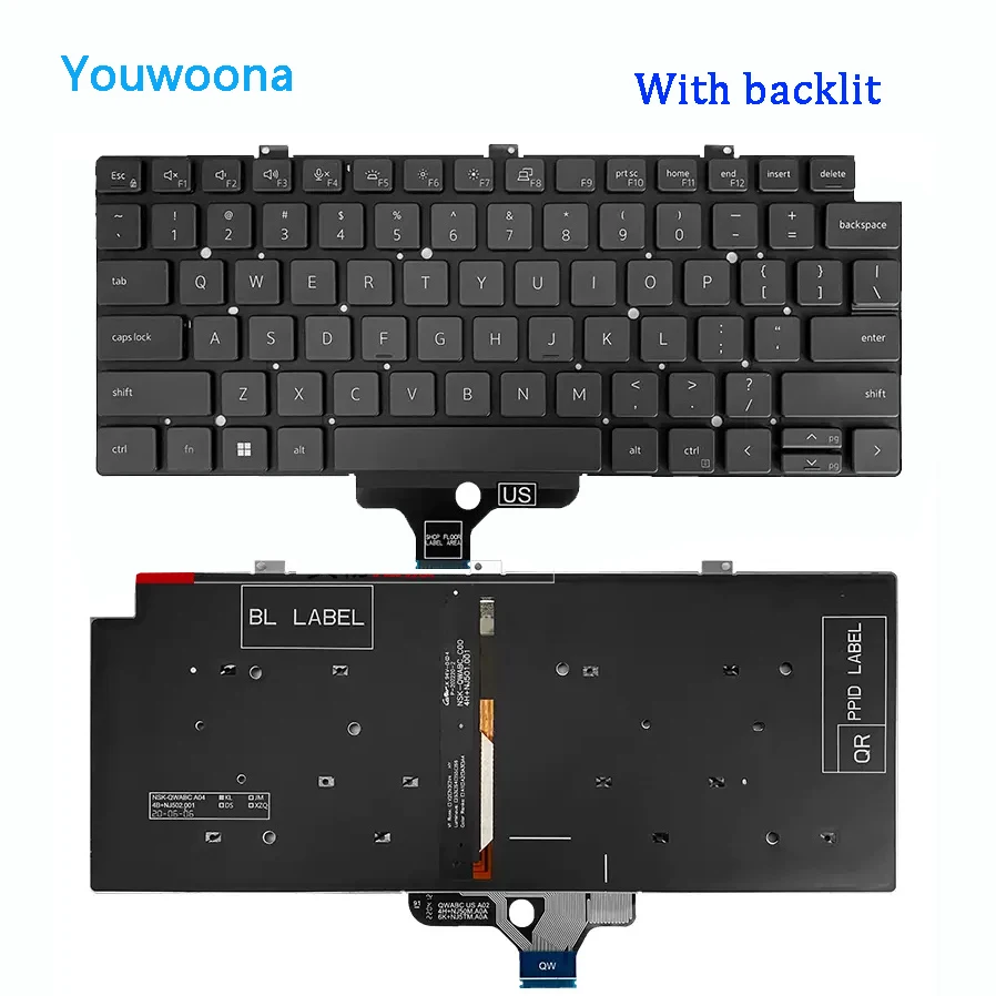 New ORIGINAL Laptop Keyboard For DELL Latitude 13-7300 7320 E7320 5320 P133G