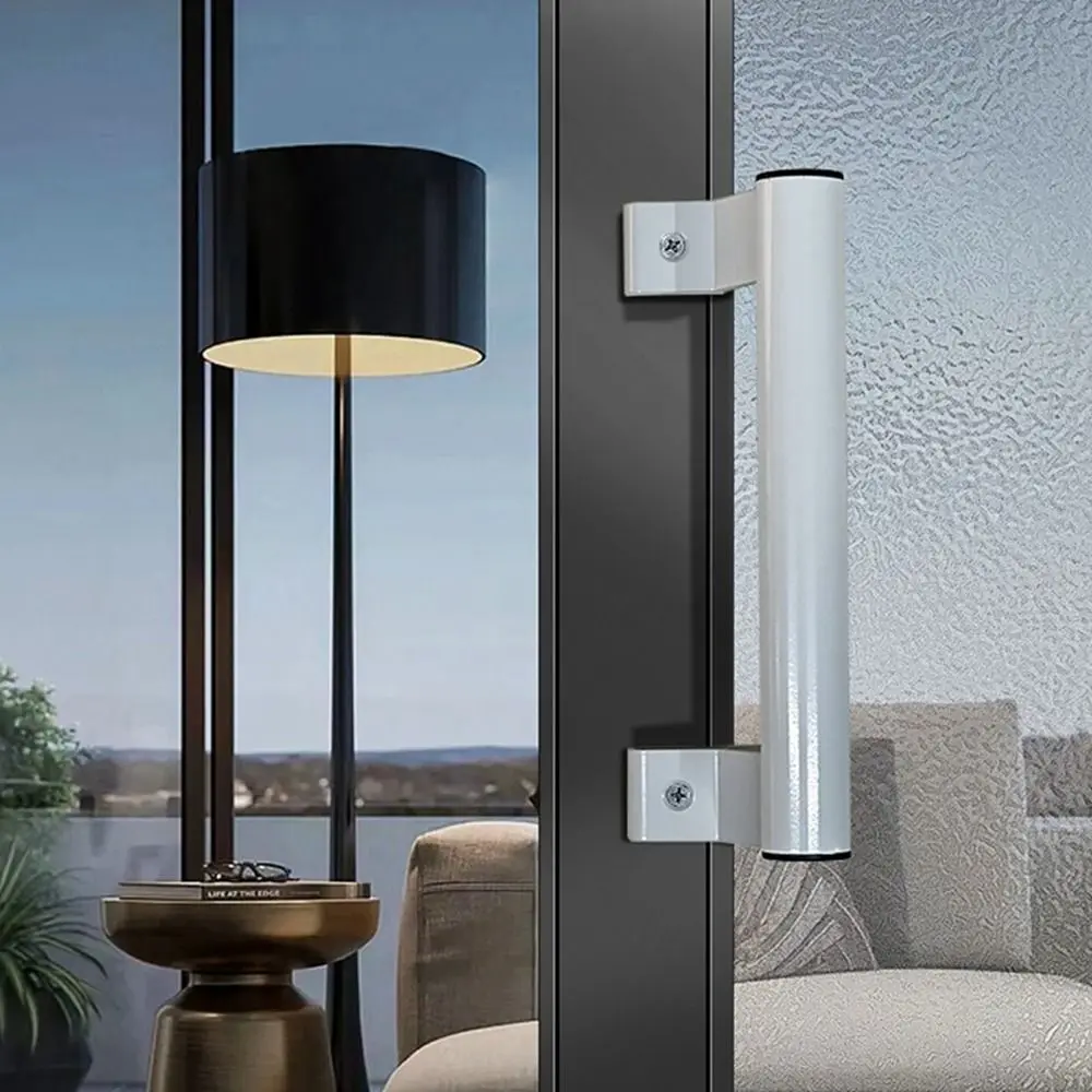 سبائك الألومنيوم لكمة خالية الأثاث مقبض كابينة انزلاق مقبض باب الحظيرة سحب وتدفق مجموعة الأجهزة مقبض درج الباب الخشبي