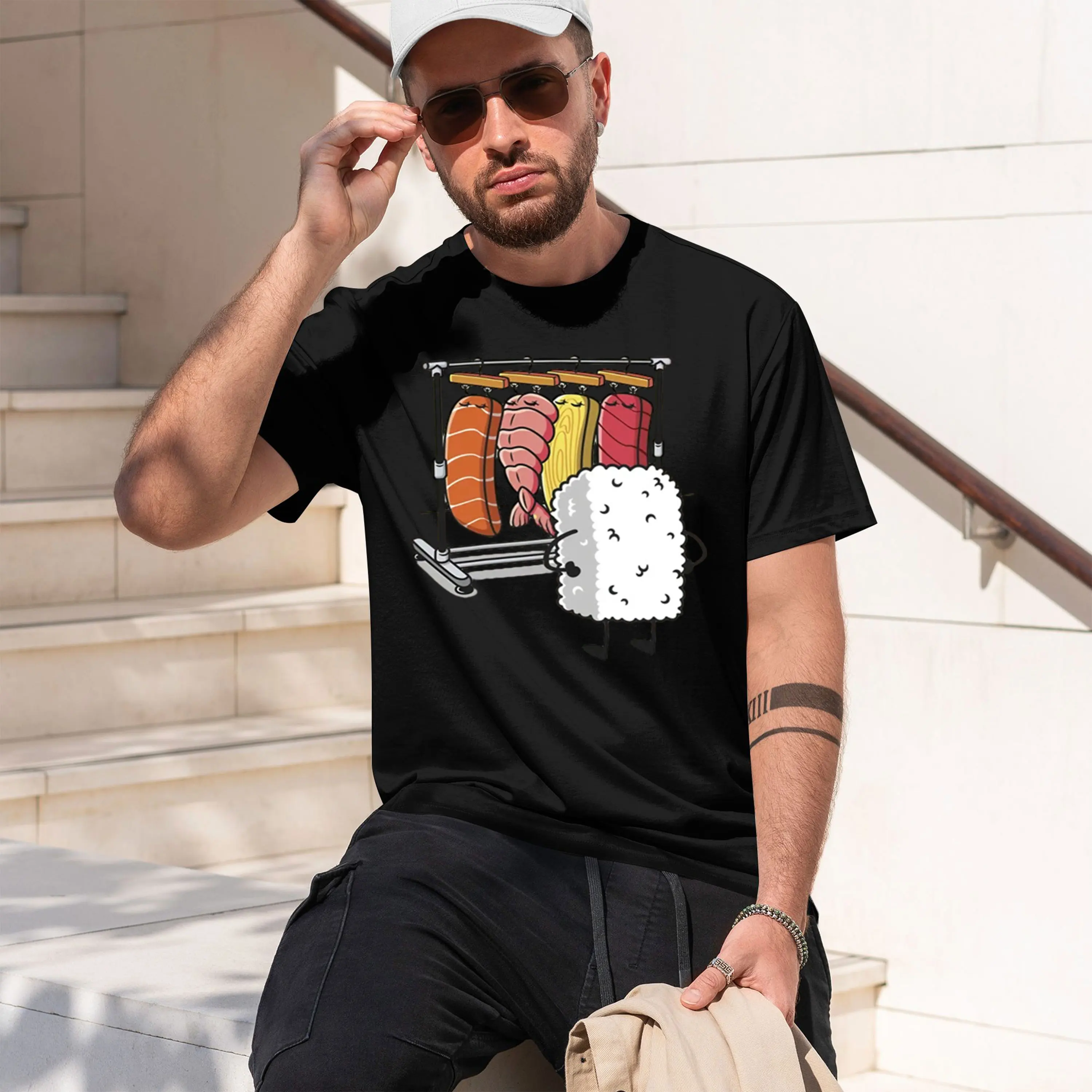 Sushi Warobe T Shirt Women Men Funny High Quty T-shirt Grh T Shirts Loose Short-sve Pritned Tshirt Man Tops 2026 New Model Men’s