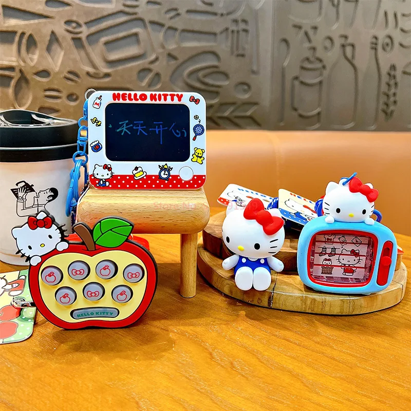 Authentic Sanrio Hello Kitty Keychain Fun Puzzle Toy Kawaii Bag Pendant Car Keychain Accessories Children's Small Gifts image 4
