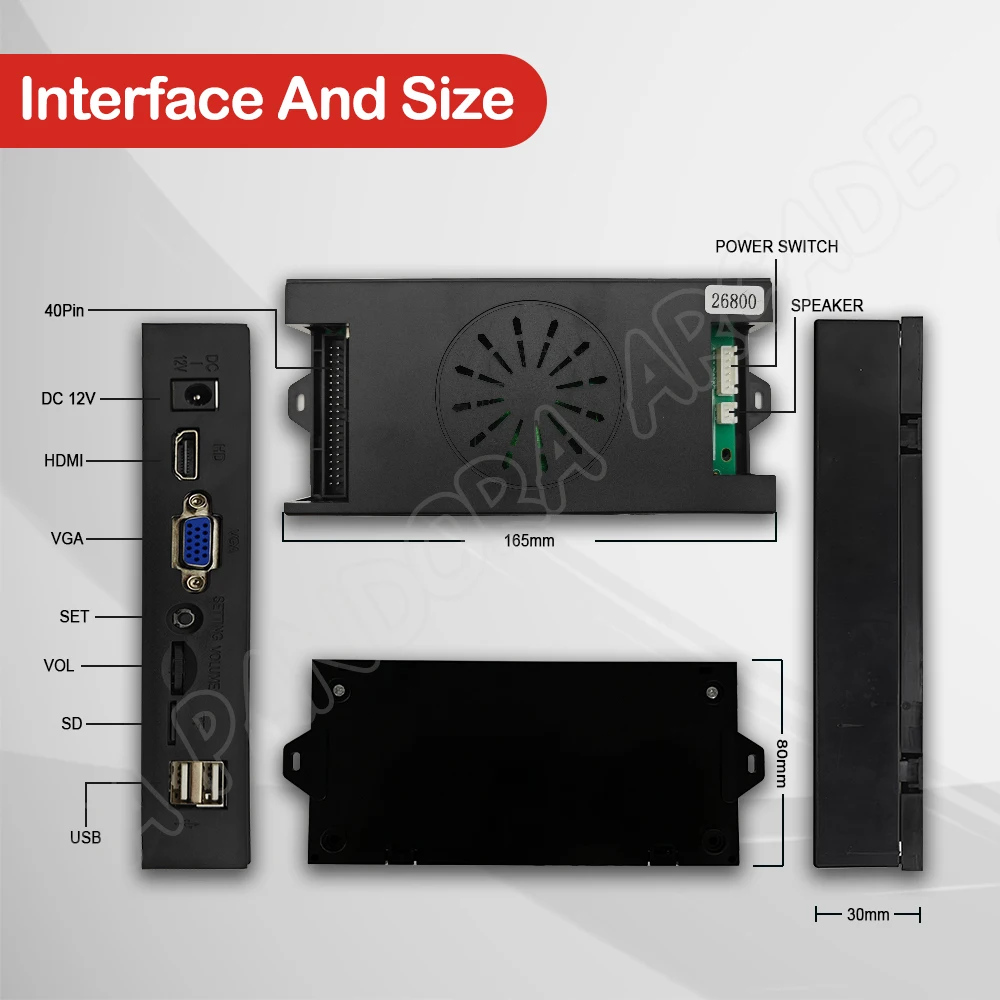 New 26800 in 1 Pandora Saga DX Arcade Box Game console PCB Board 40P 5Pin Joystick Motherboard Support VGA HDMI