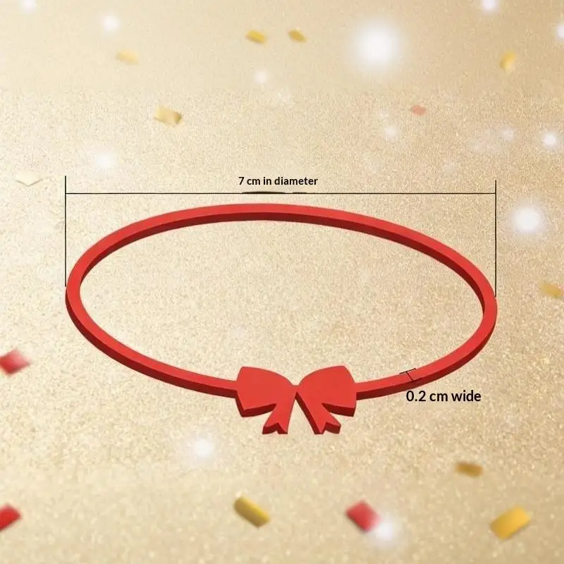 10Pcs Durable Silicone Gift Wrap Bands Cute Bow Design Reusable for Halloween Gift Wrapping Holiday Decoration