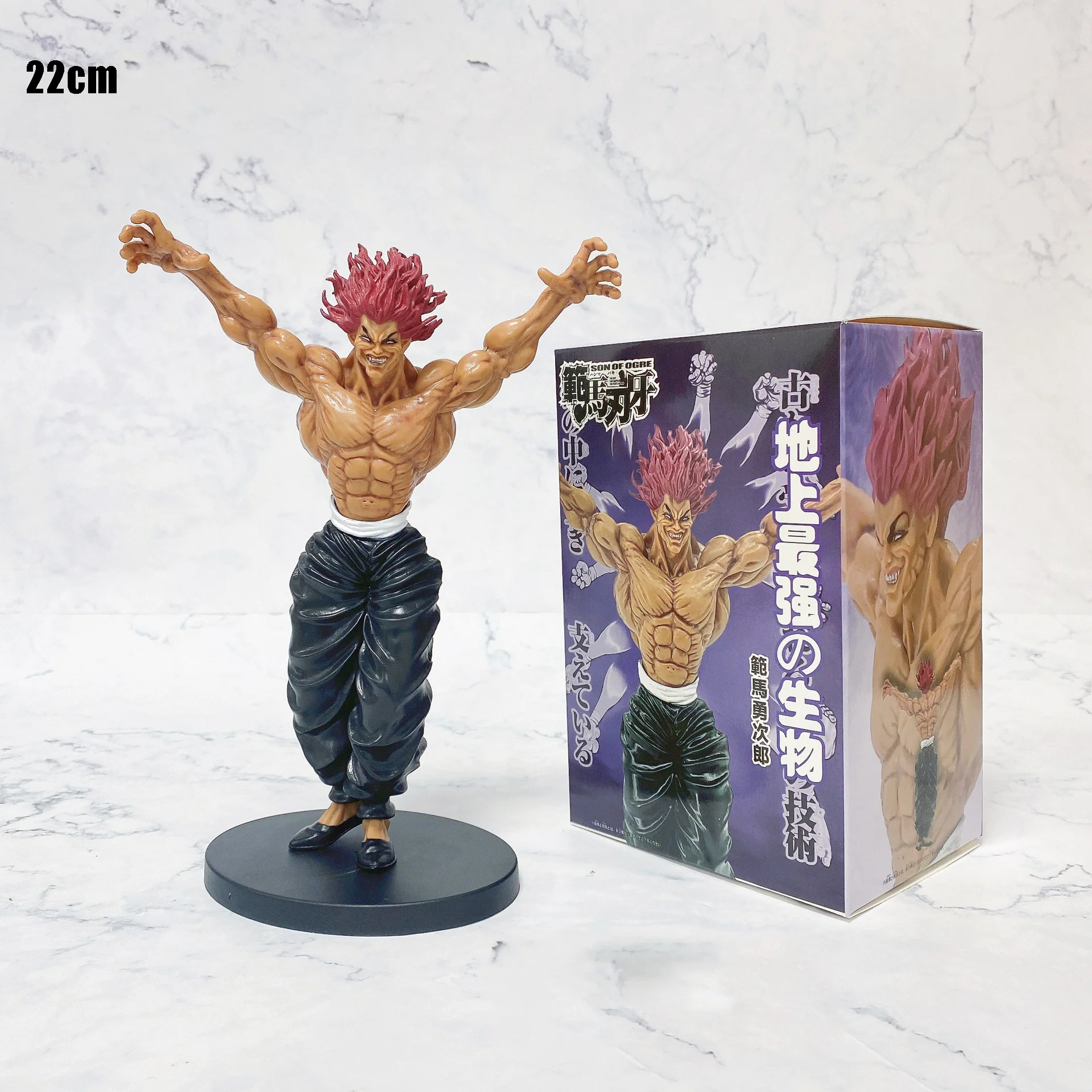 Baki the Grappler hanma baki Hanma Yujirō Hanayama Kaoru Jack Hanma Action Figure Model Collection Toys 22CM