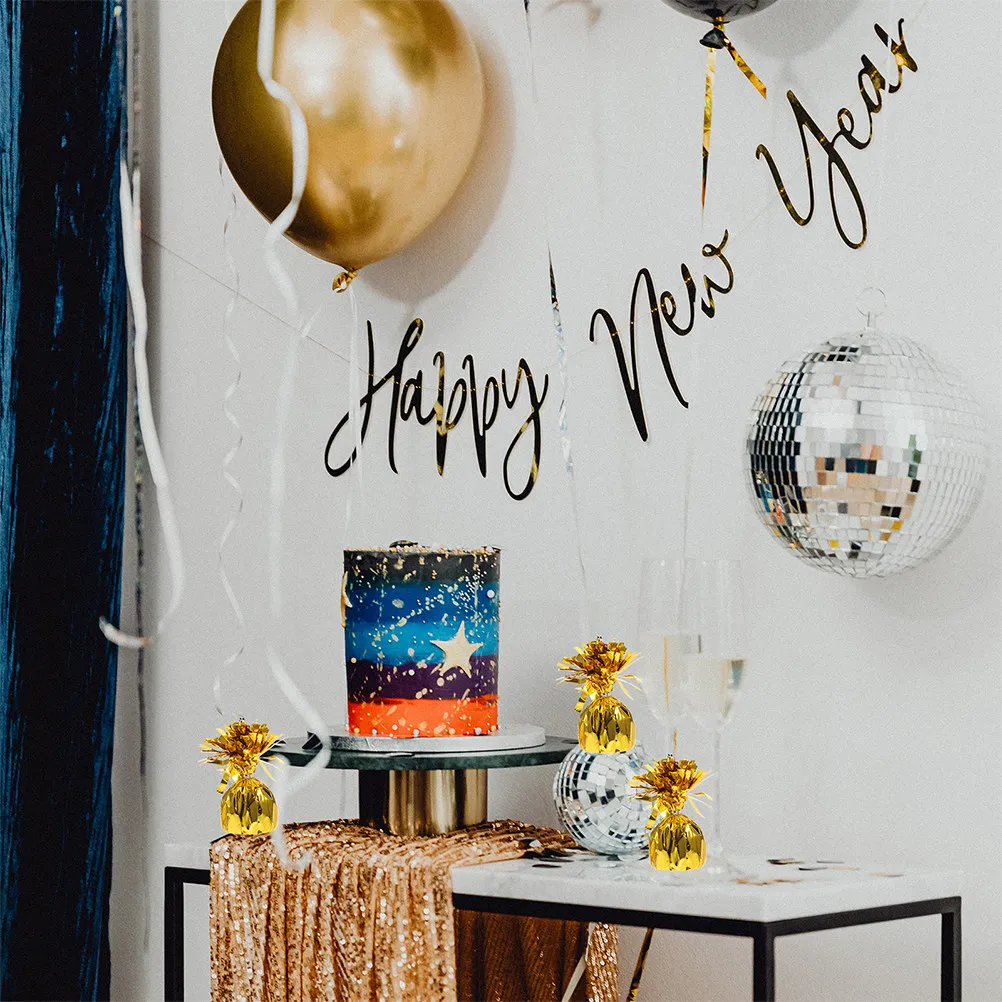 

8 шт. металлических утяжелителей для фольгированных шаров, золотые, для гелиевых шаров, для украшения на день рождения, свадьбу, вечеринку