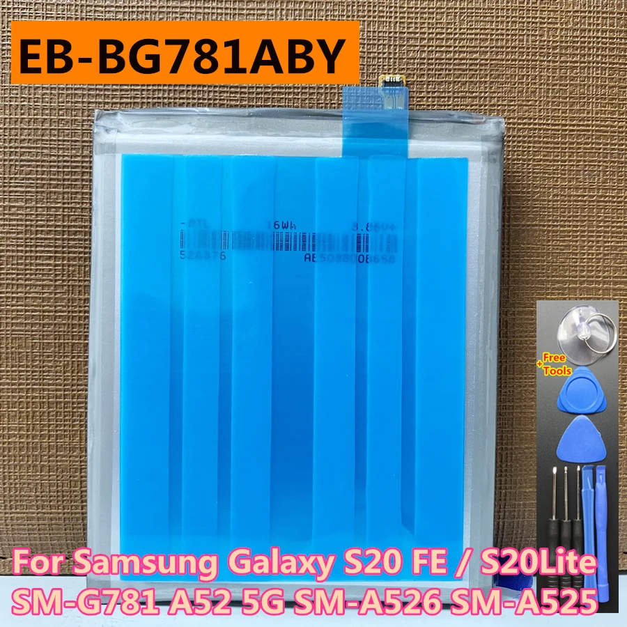 Replacement 4500mAh EB-BG781ABY Battery For Samsung Galaxy S20 FE 5G SM-G781B SM-G781U/W SM-A526 SM-A526B/DS SM-A5260 SM-A526W