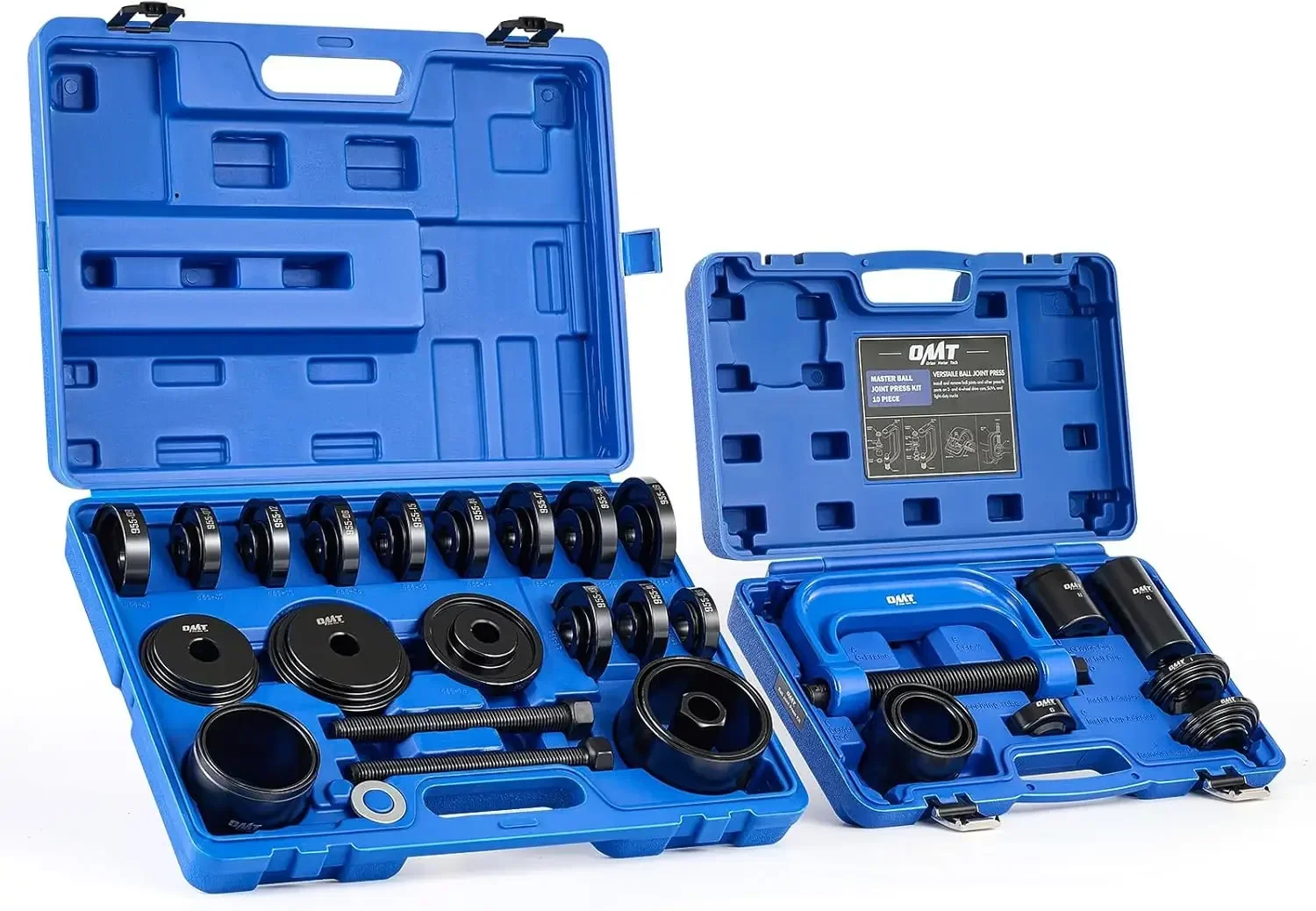

34pc ball joint & wheel bearing press kit, FWD bearing puller tool set for 2WD/4WD cars.