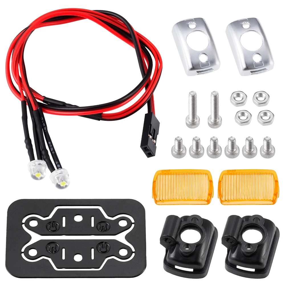 AXSPEED 1Set LED Lichter Scheinwerfer Scheinwerfer für TRX-4 TRX-6 Axial SCX10 90046 Wraith 1/10 RC Auto Dekoration Teile Zubehör – Detail 8