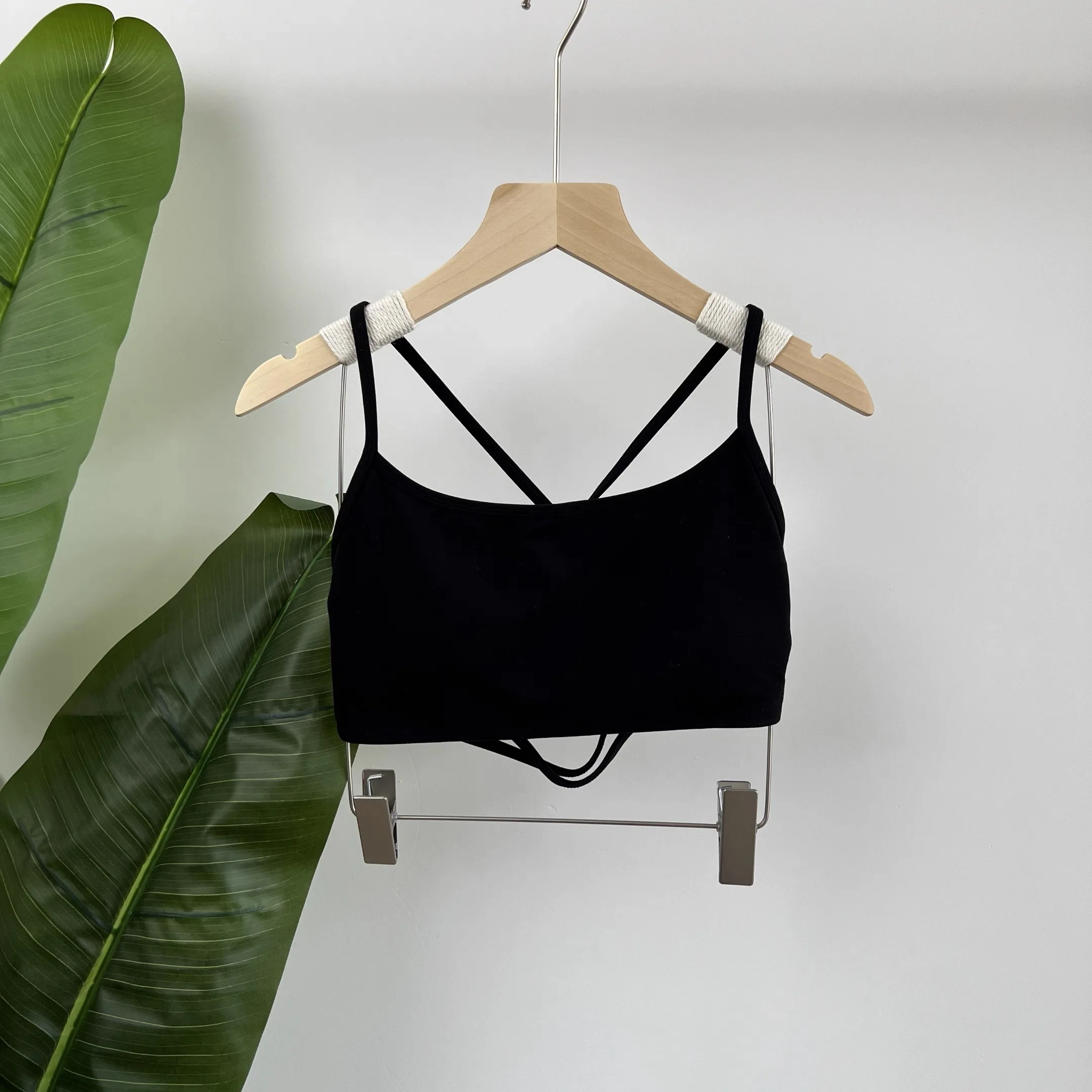 Damen-Sport-BH mit überkreuztem Rücken, stoßfest, gerafft, sexy Gym-Lauf-BH, Sommer-Yoga-Weste, bequeme Outdoor-Fitnesskleidung – Detail 18