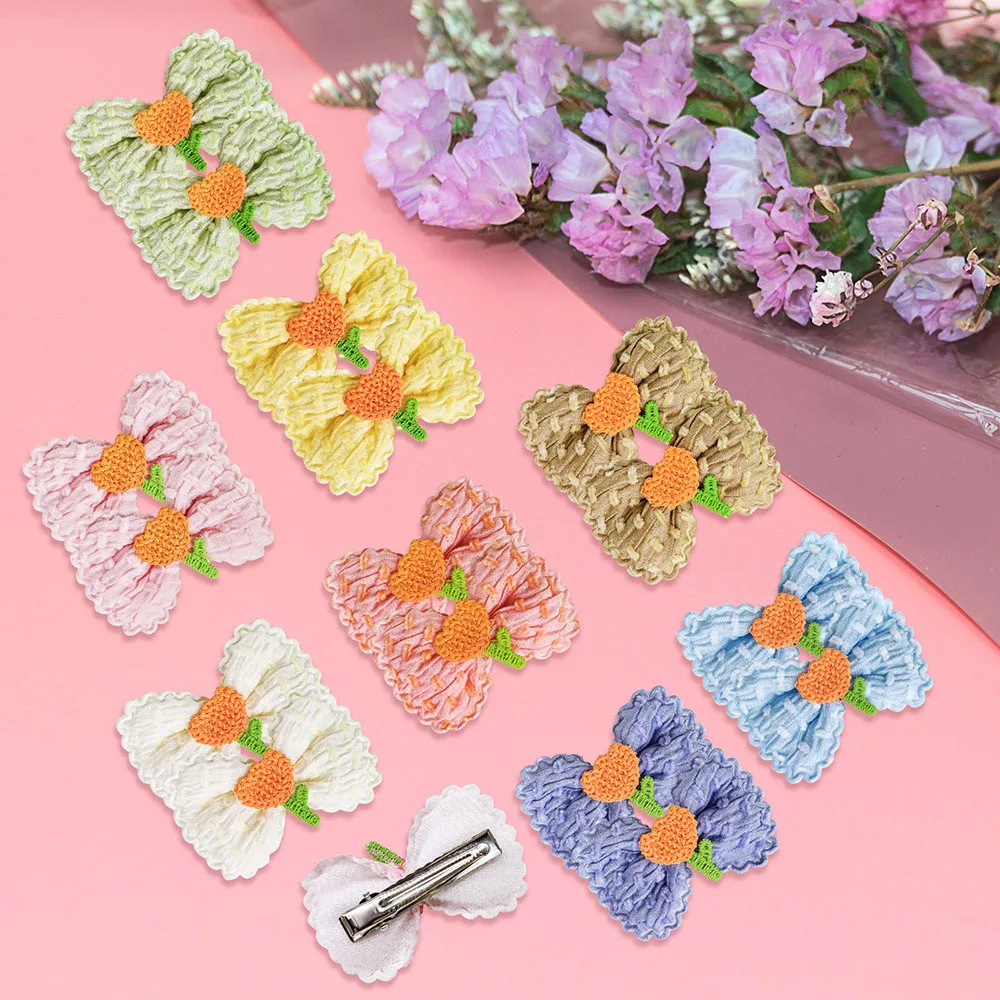 10PCS Cute Pet Dog Hairpin Puppy Embroidered Flower Bow Hair Clips for Dogs Cat Dog Hairpin Boutique Dog Grooming Accessories