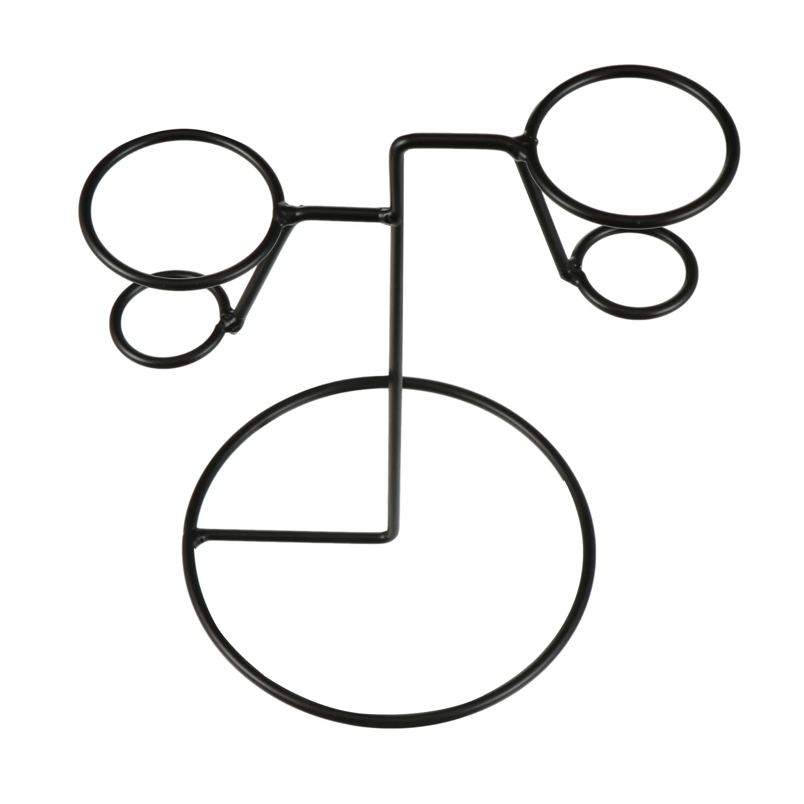 

4 Holes Ice Cream Holder Stand Simple Iron Art Display Rack for Dessert Party Wedding Shower Birthday Snacks