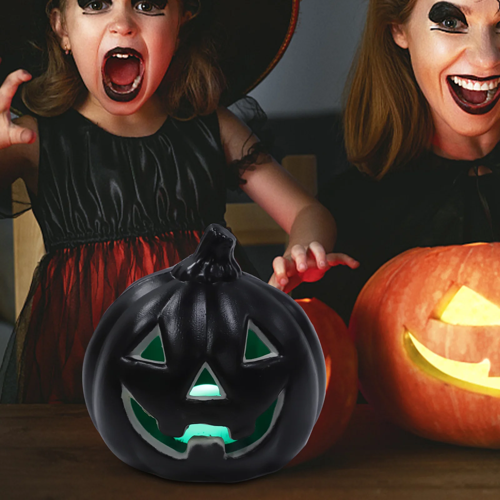 Halloween LED Pumpkin Table Lamp Pumpkin Light Halloween Party Decorative Lamp pumpkin lights halloween pumpkin lights