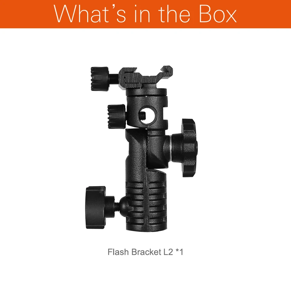 Universal Metal Hot Shoe Speedlite Bracket Hot Shoe Adapter Flash Holder and Bracket