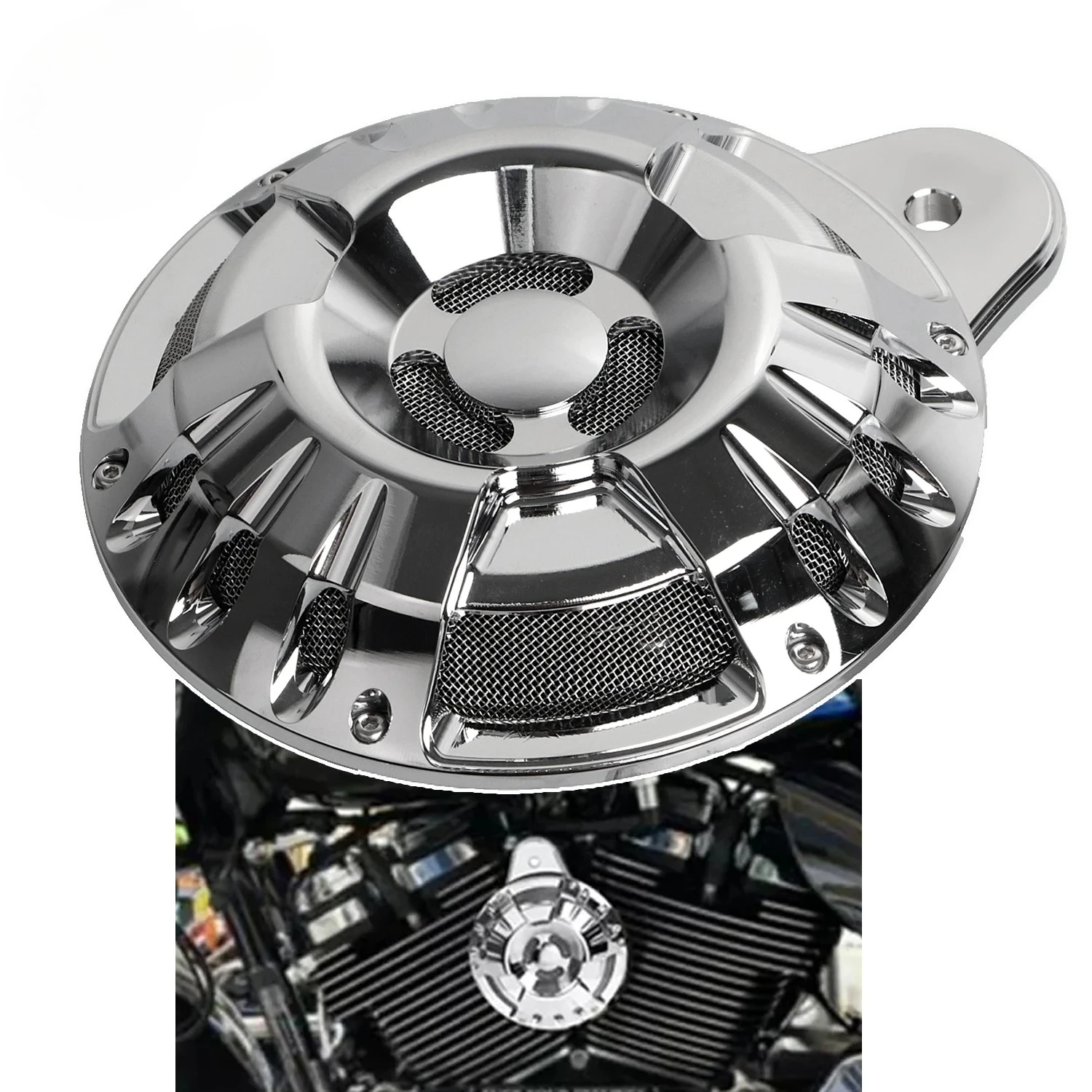 Motorcycle Front Horn Speaker Cover For Harley Dyna FXDWG FXDL FXDP FXDB Sportster Custom XL1200C Super Low XL883L Softail Boy