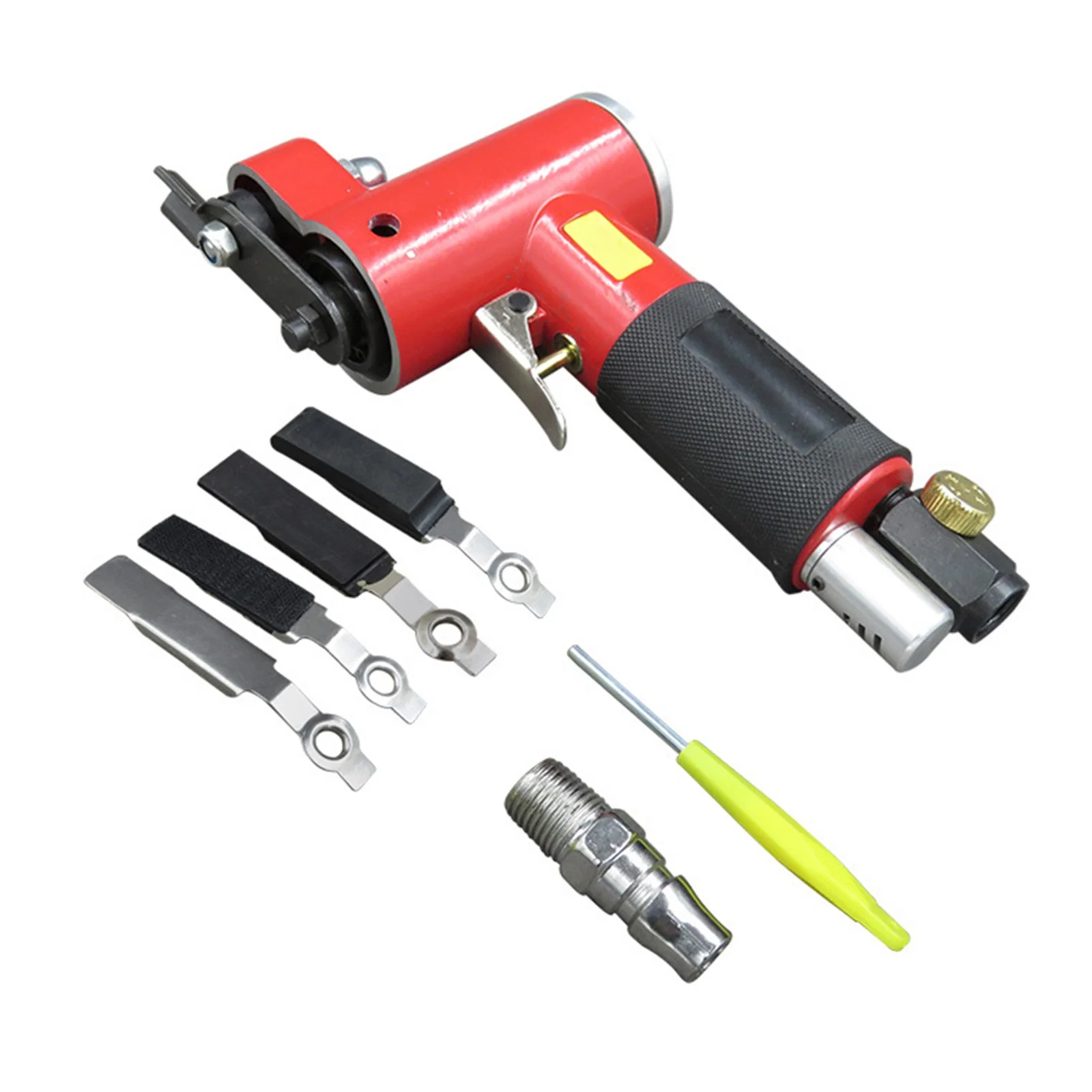 Mini Straight Line Air Sander with Sanding/ Rubber/ Iron Pad Random Orbital Pneumatic Sander Air-operated Handheld Polisher Waxe