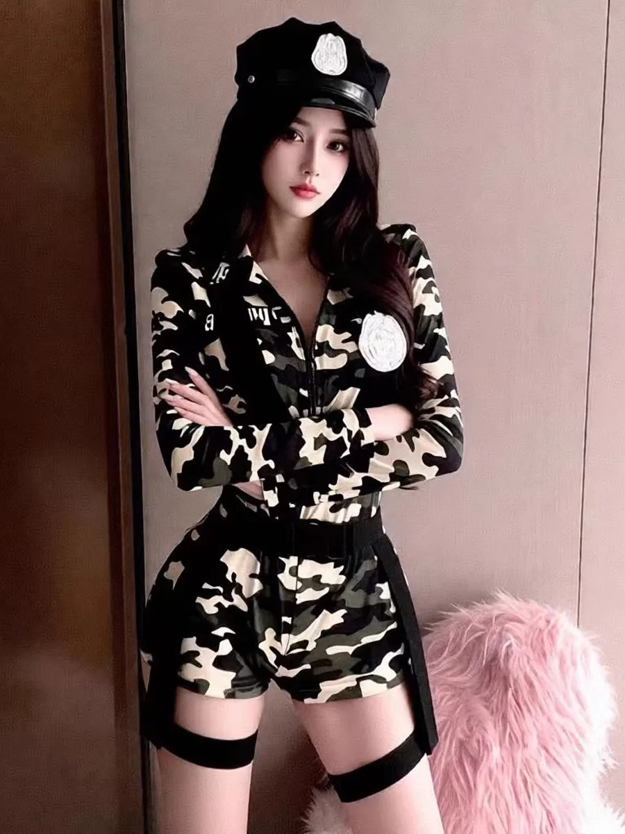 

Клубный женский комбинезон Long Sve с камуфляжным принтом, узкие прямые леггинсы, брюки, модный комбинезон с низкой талией/комбинезон