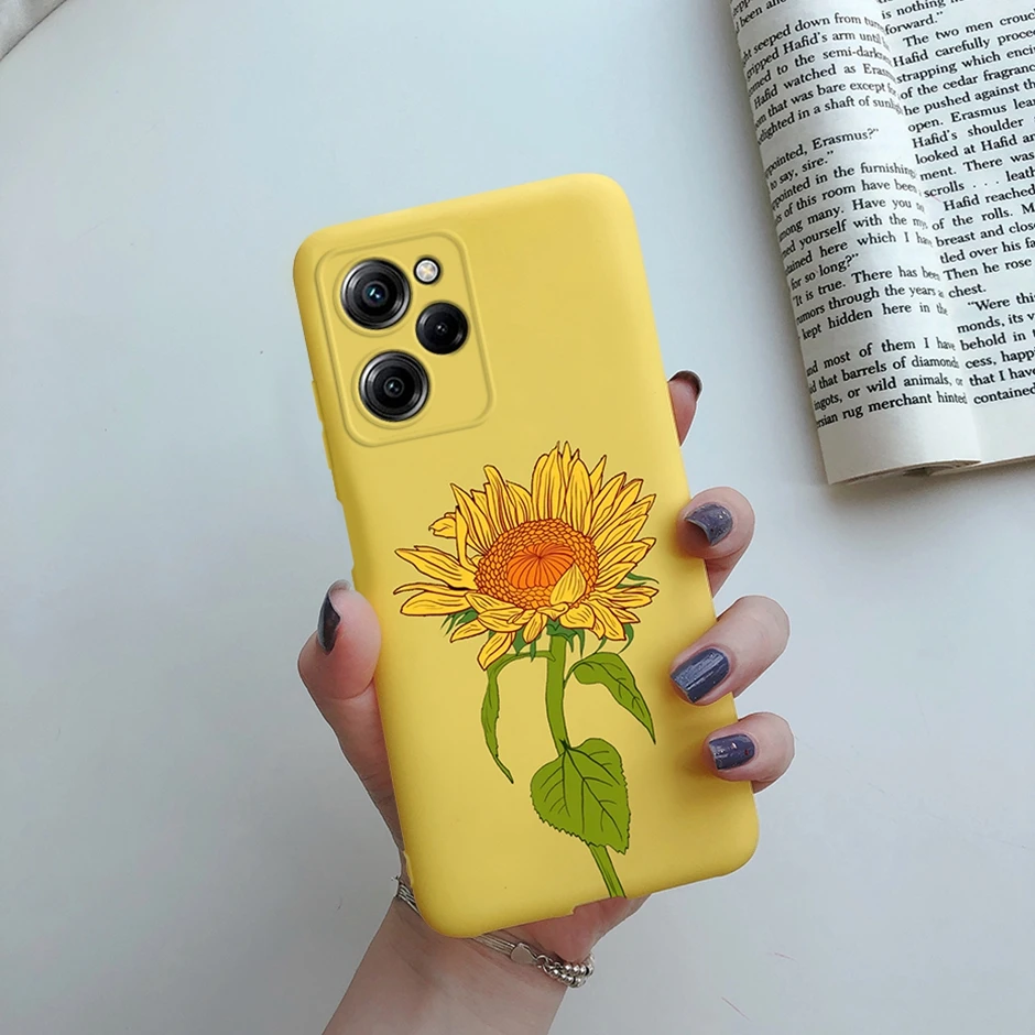 For Xiaomi Poco X5 5G Case 2023 Silicone Protective Soft TPU Phone Cover For Xiaomi Poco X5 Pro Fundas POCOX5 X5Pro Capa Flowers image 5