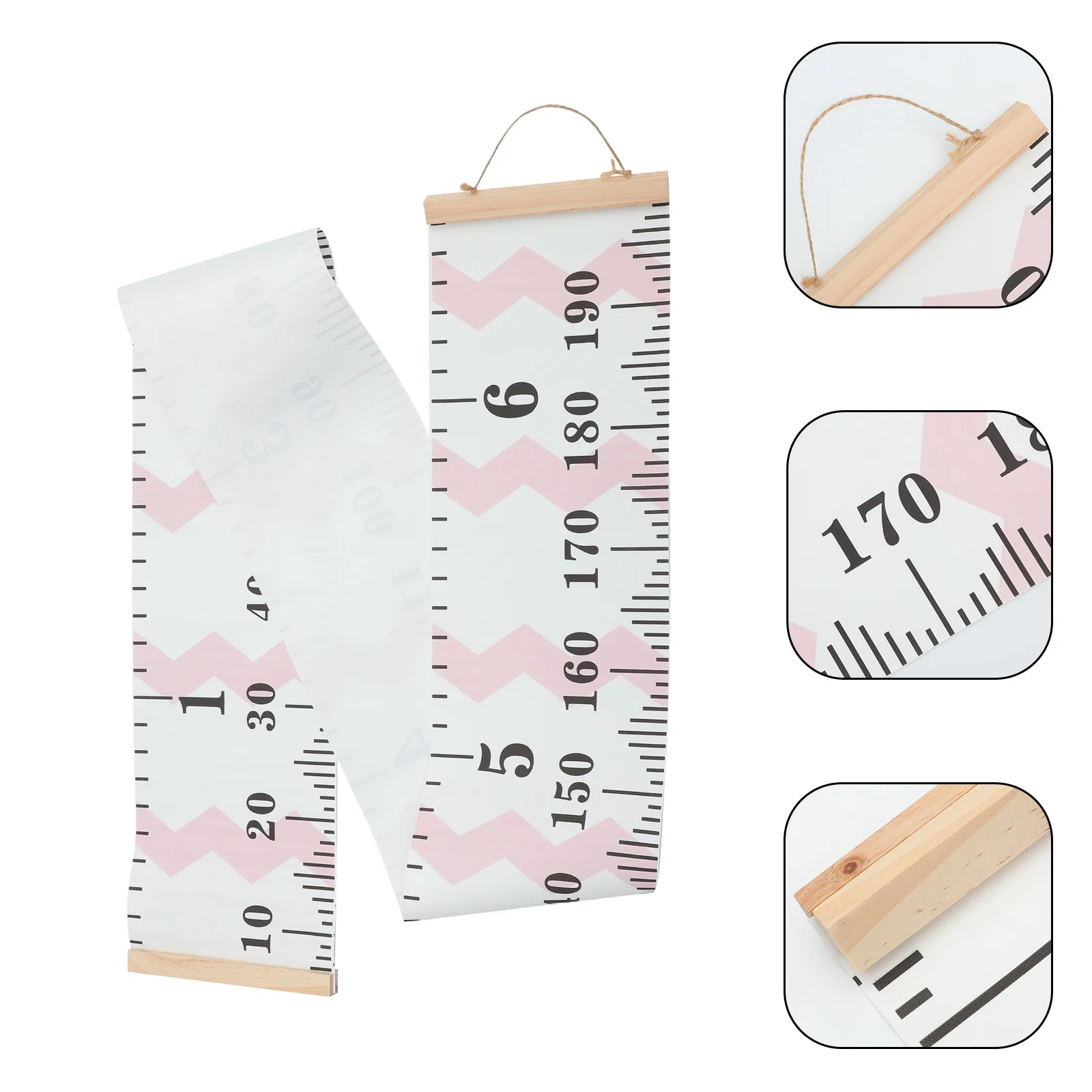 

Kids Growth Chart Canvas Height Measuring Wall Chart Hanging Ruler for Baby Room Growth Tracking Baby Measuring Wall Ruler