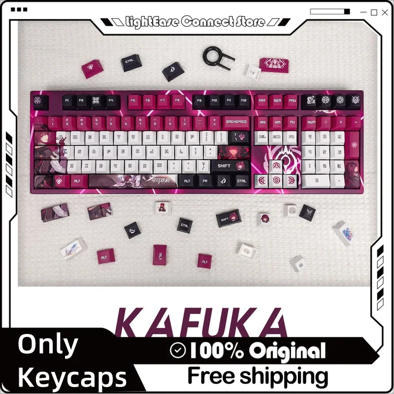 

Collapse Kafka Key Cap 108 Key Star Dome Railway Game Peripheral Key Cap Anime Pbt Material Customized Mechanical Keyboard Cap