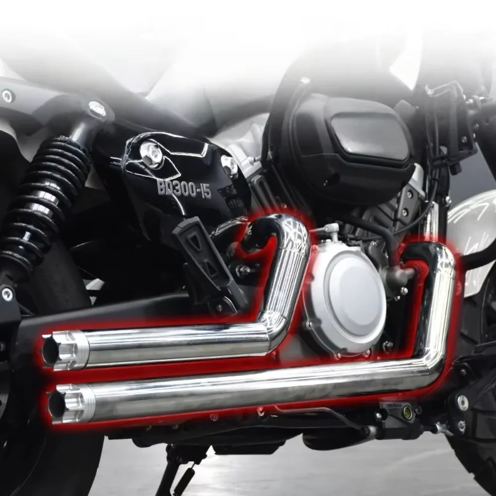 For Benda Chinchilla 300, a set of specialized accessories for the entire length of the modified brass nozzle exhaust pipe