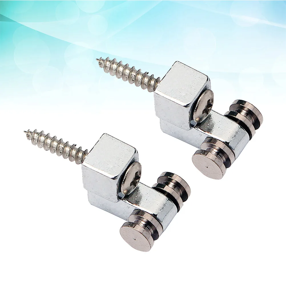 

2 Pcs Electric Guitar String Buckle Instrument Bass Musical Instruments Accessories