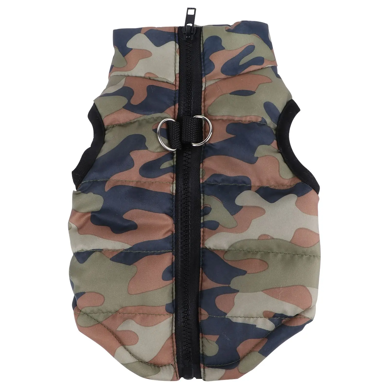 

Puppy Winter Clothing Dog Coat Sleeveless Camouflage Cotton Padded Vest for Dachshund Size S Pet Jacket Autumn Winter