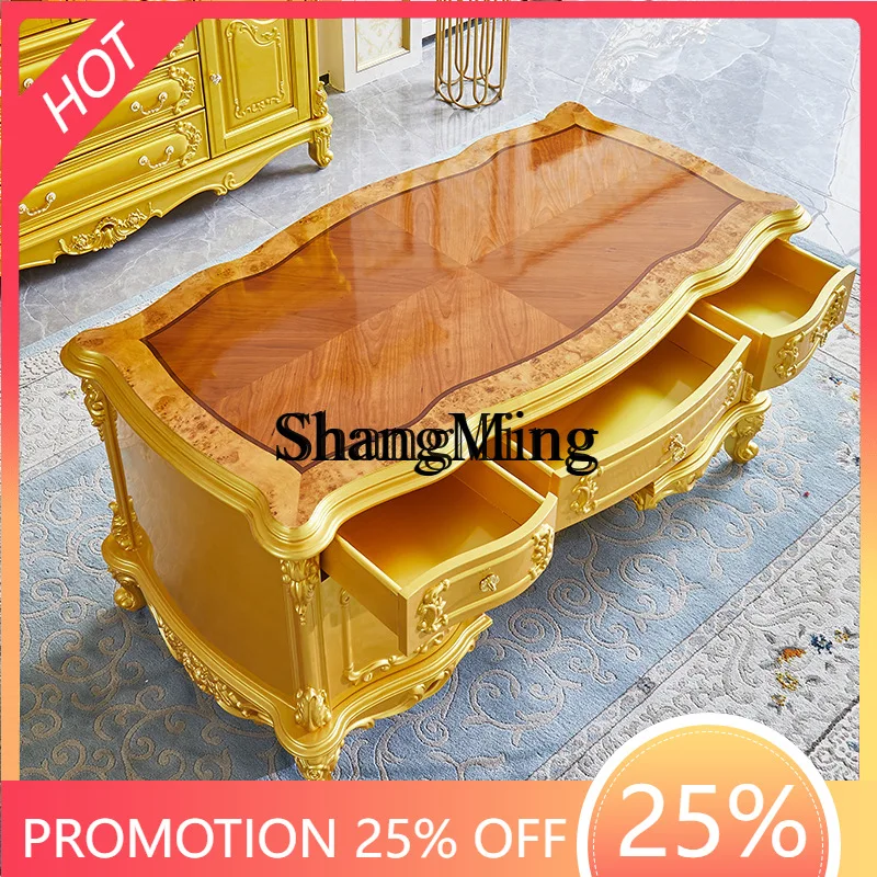 FG good-looking  Solid Wood Desk Luxury Villa Study Computer Desk Writing Desk Home High-end Office
