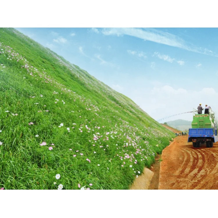 آلة البناء الزراعية Hydroseeding سعة 2000 لتر، تصميم مضخة محرك الديزل المتين للاستخدام المزرعي، بيع المصنع مباشرة