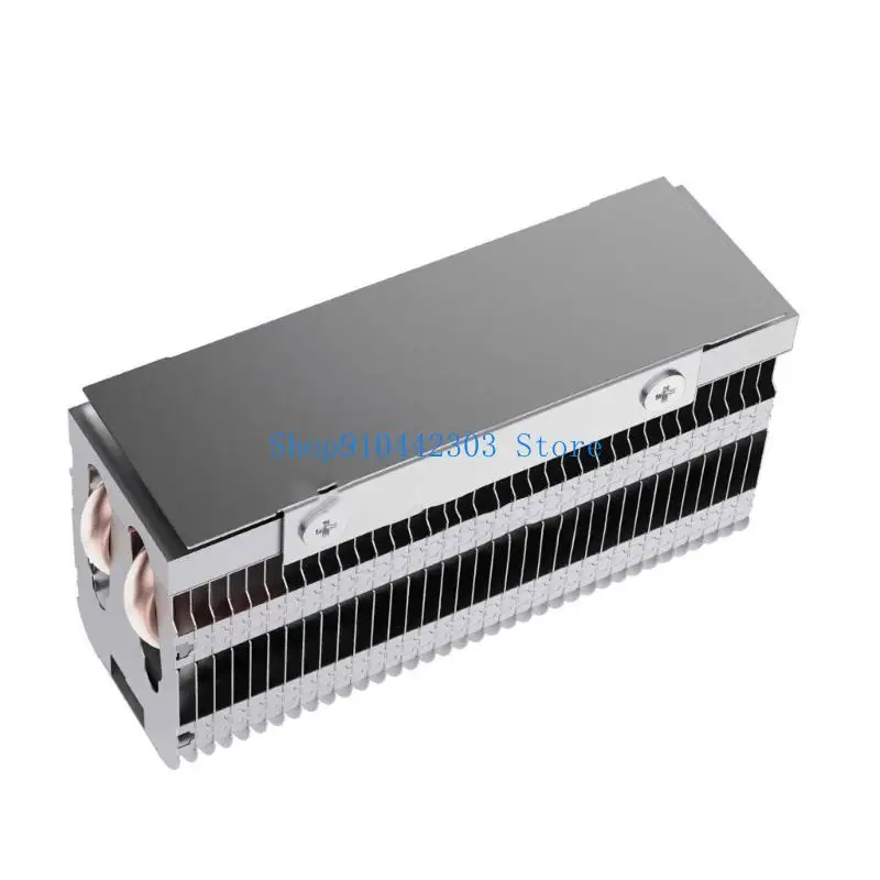 L4MD Quick Install M.2 2280 SSD Coolers Double Coppers Heat Pipe Temperature Monitor Metal Heat Sink