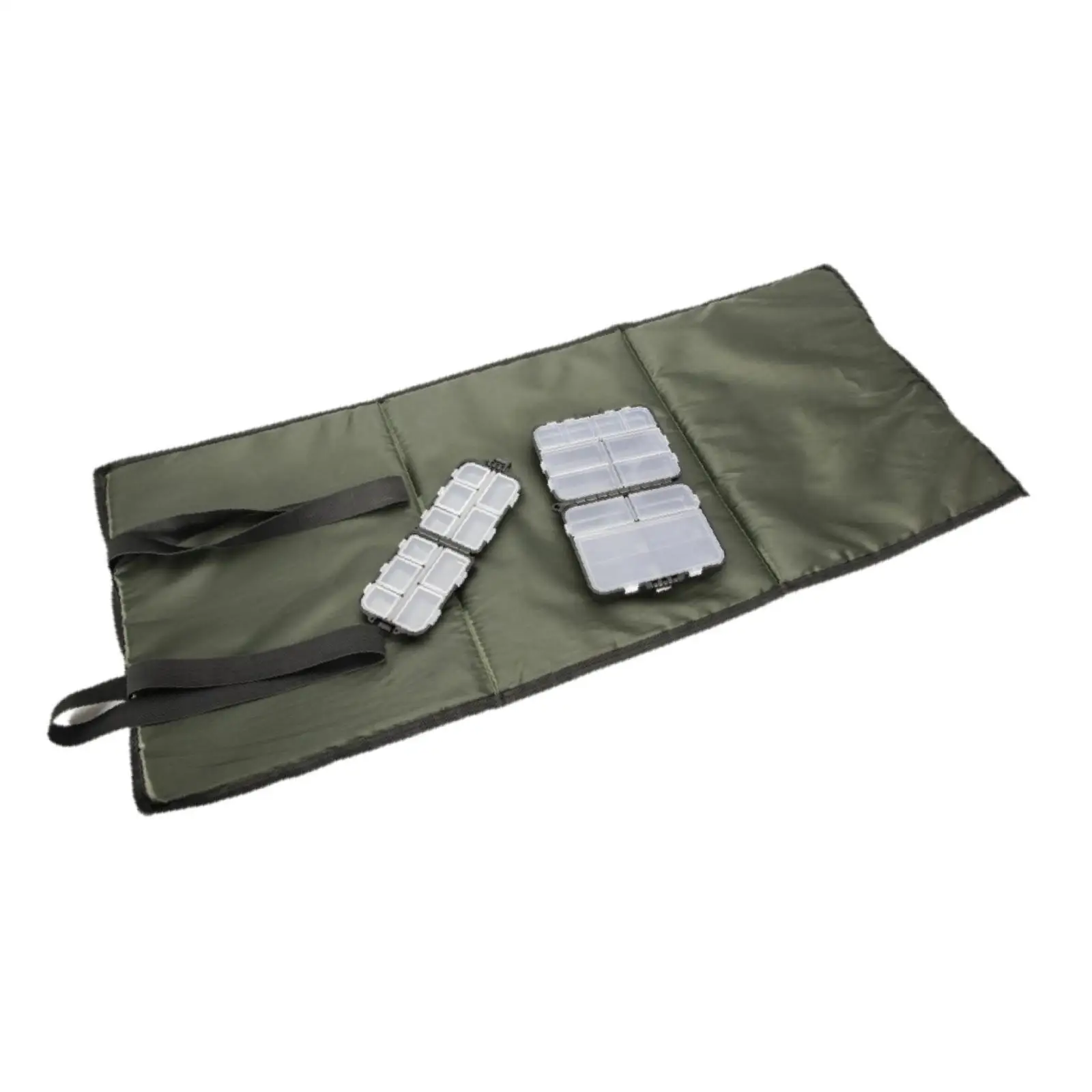 Fishing Unhooking Mat Padded 80cm×35cm Lure Organizer Boxes Multifunctional