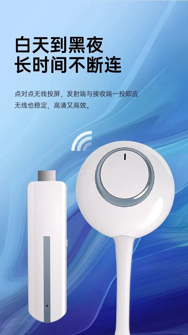 Wireless mobile phone screen projector, even TV and computer home use, same screen monitor, projector