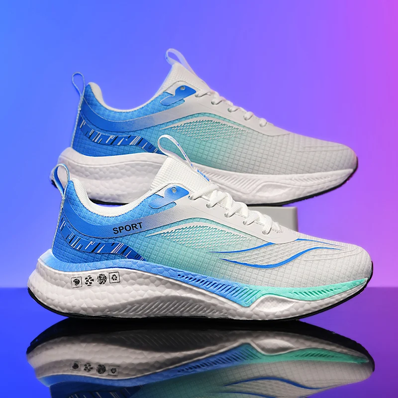 

New Running Shoes Women Breathable Lace-up Lightweight Sports Shoes Men Comfortable Wear-resistant Anti-slip Casual Men's Shoes