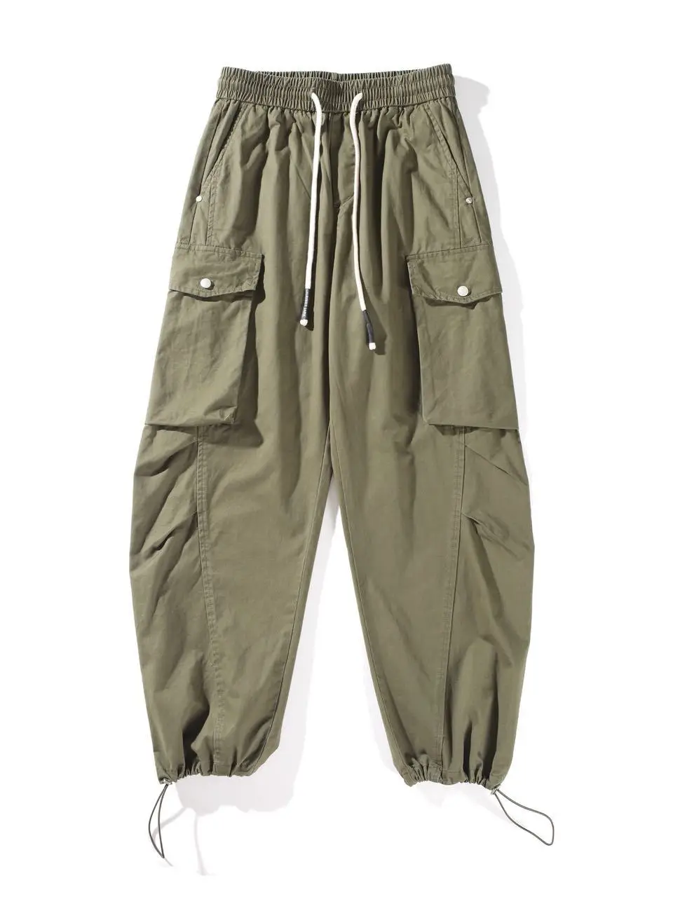 

American Casual Sle! 00% Cotton Waed! Men's Work All-Match Workwear Large ket Knife Casual Trousers