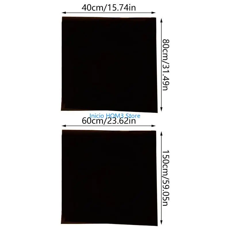A5YD Black Aquarium Background Sticker لمعارض ومسابقات خزانات الأسماك