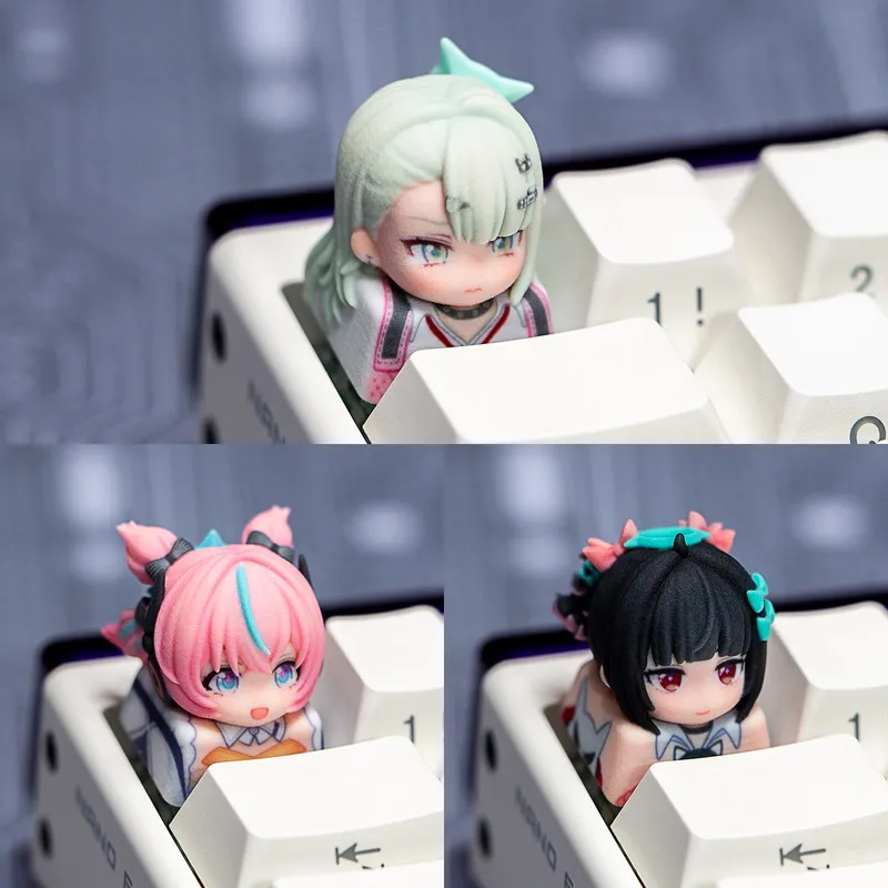 Strato Studio Custom Artisan Keycaps Zenless Zone Zero Doujin Cute Character For Mechanical Gaming Keyboard Second Series