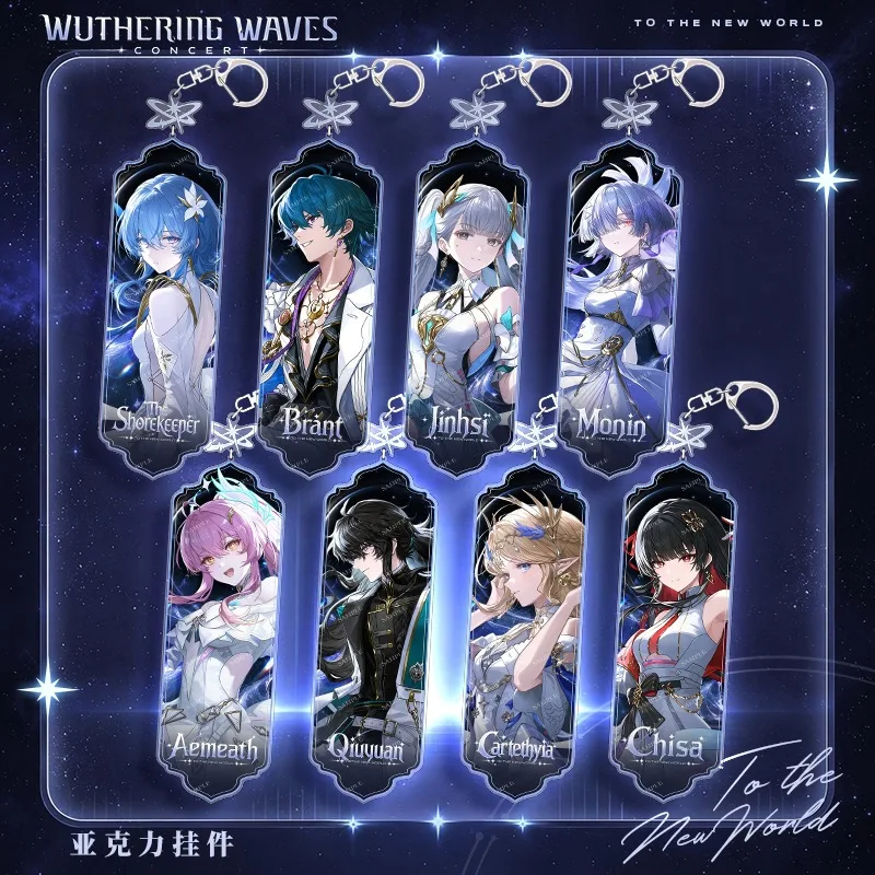 Wuthering Waves Concert Acrylic Keychain Stand Badge Photocard Aemeath Jinhsi Chisa Carlotta Morni The Shorekeeper Fans Gift