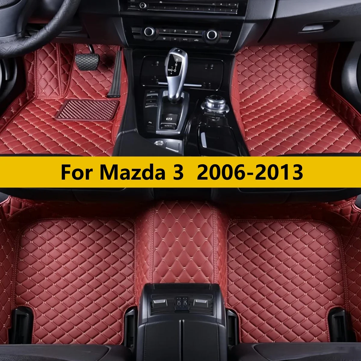

Автомобильный коврик для Mazda 3 2006-2013 годов, кожаный, водонепроницаемый, противоскользящий, аксессуар для авто
